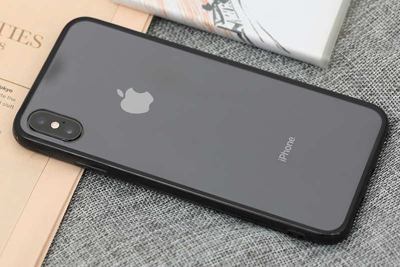Ốp lưng iPhone XS Max Nhựa cứng viền dẻo New Candy JM đen