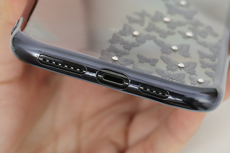 Ốp lưng iPhone XS Max Nhựa dẻo Electroplating đầm dạ hội COSANO đen