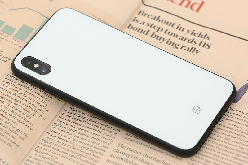 Ốp lưng iPhone XS Max Nhựa dẻo Glass Duo JM trắng