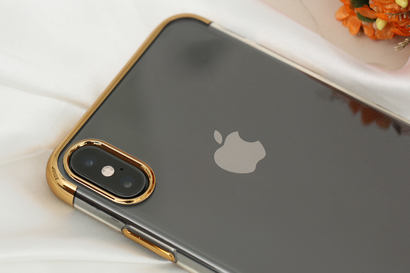 Ốp lưng iPhone XS Max nhựa dẻo Electroplate T&B OSMIA Gold giá tốt