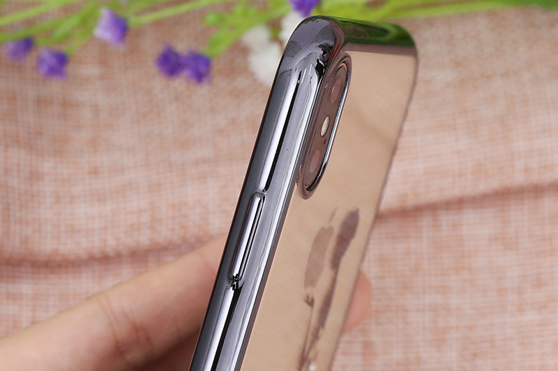 Ốp lưng iPhone X-XS Nhựa dẻo Electroplating đầm dạ hội COSANO đen