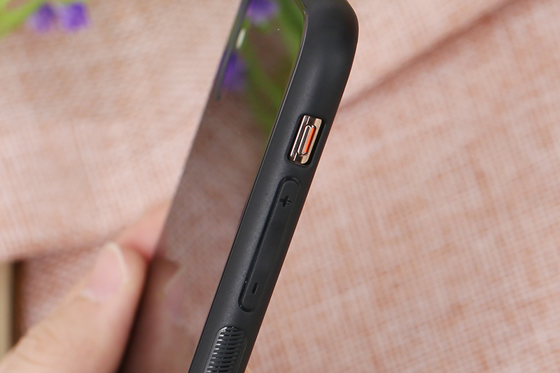 Ốp lưng iPhone X/XS Nhựa dẻo Glass Duo JM đen