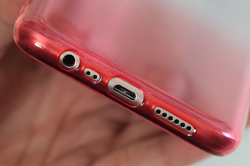 Ốp lưng Oppo A7 nhựa dẻo Double Color TPU OSMIA Đỏ tươi