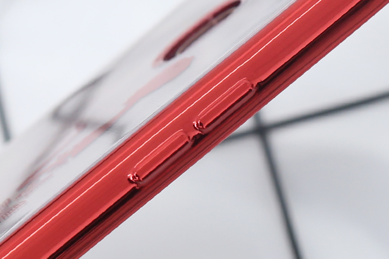Ốp lưng Oppo F9 Nhựa dẻo Electroplating đầm dạ hội COSANO đỏ