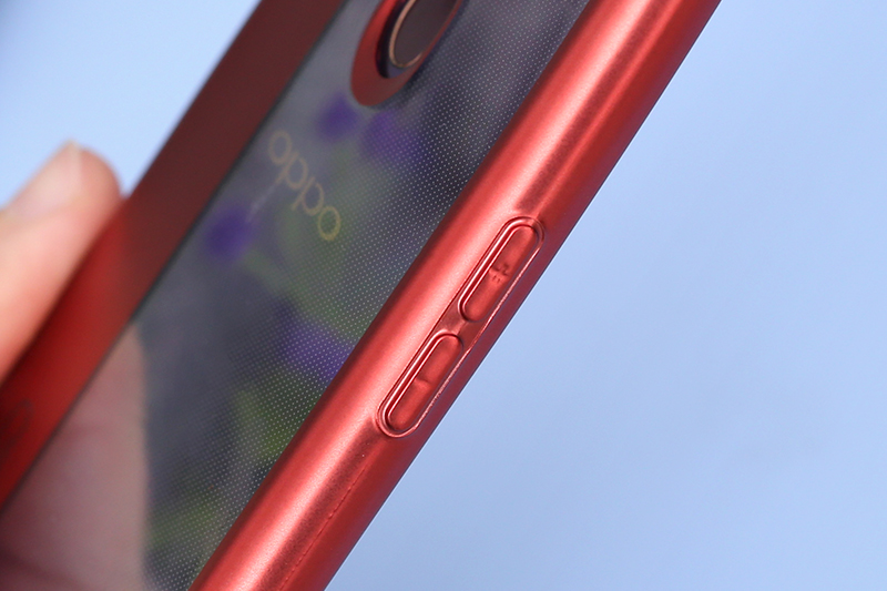 Ốp lưng Oppo F9 Nhựa dẻo Tidy Line JM đỏ