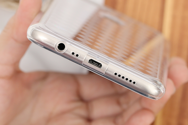 Ốp lưng Oppo A7 Nhựa cứng viền dẻo Tekin vân kim cương