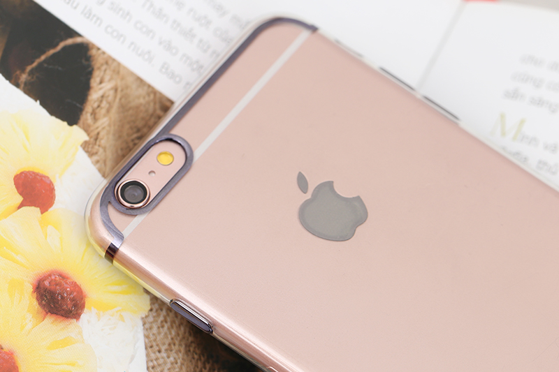 Ốp lưng iPhone 6 Plus - 6s Plus nhựa dẻo Electroplate case 2 OSMIA Đen giá tốt