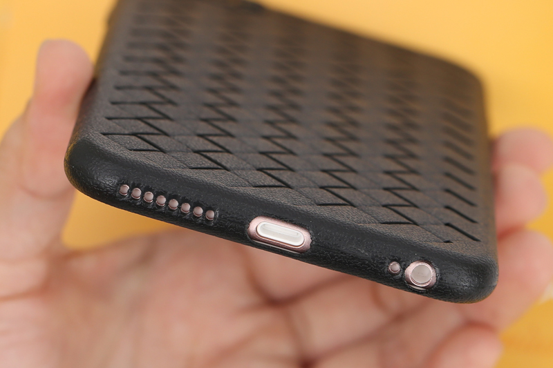 Ốp lưng iPhone 6 Plus - 6s Plus nhựa dẻo Woven OSMIA Đen