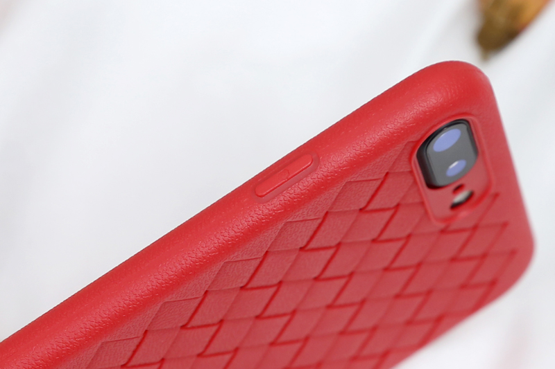 Ốp lưng iPhone 7 Plus - 8 Plus nhựa dẻo Woven OSMIA Đỏ