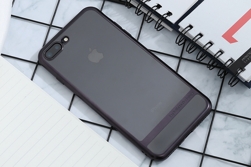 Ốp lưng iPhone 7 Plus - 8 Plus Nhựa dẻo Electroplating future COSANO đen