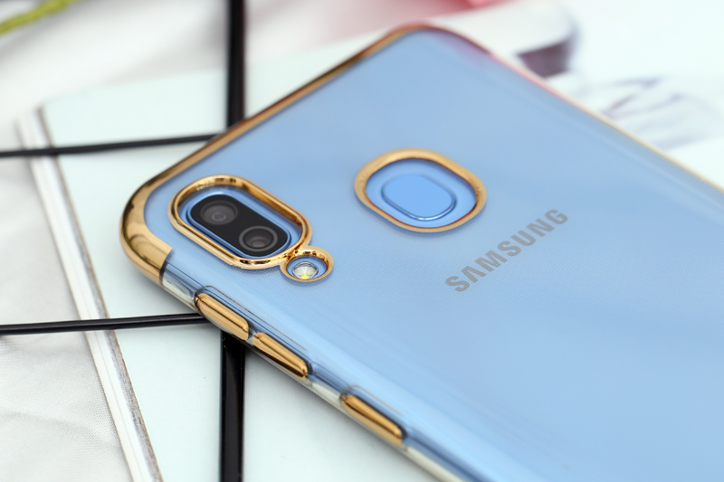 Ốp lưng Galaxy A30 Nhựa dẻo Electroplate T&B OSMIA Gold