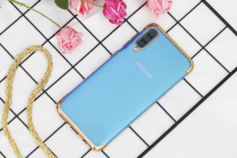 Ốp lưng Galaxy A50 /A50s Nhựa dẻo Electroplate T&B OSMIA Gold