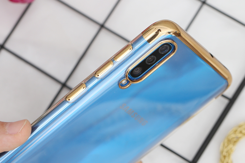 Ốp lưng Galaxy A50 /A50s Nhựa dẻo Electroplate T&B OSMIA Gold giá tốt