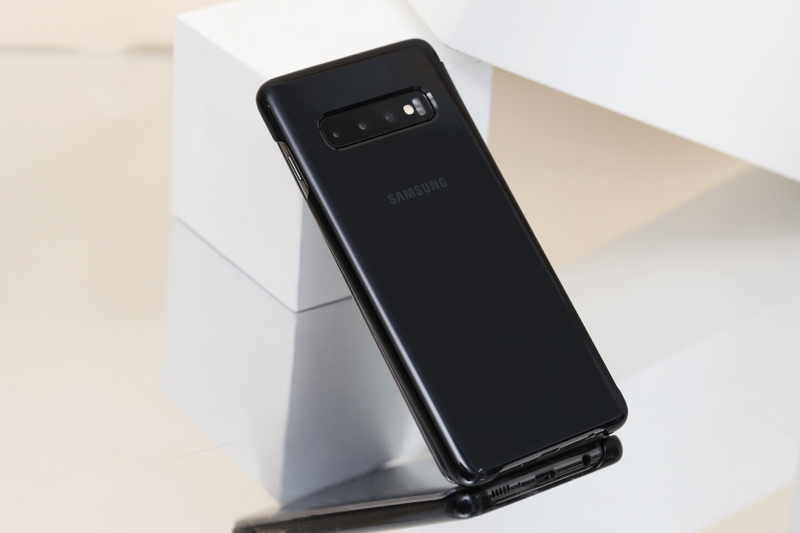 Bao da Samsung Galaxy S10 Nắp gập Clear View Đen