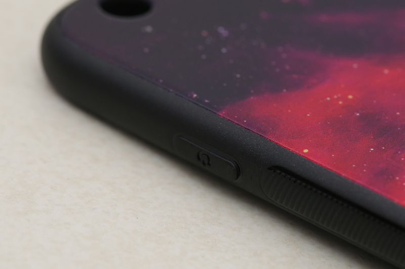 Ốp lưng iPhone 6/6s+ Nhựa cứng viền dẻo Tempered glass OSMIA CKTG555 Thiên hà
