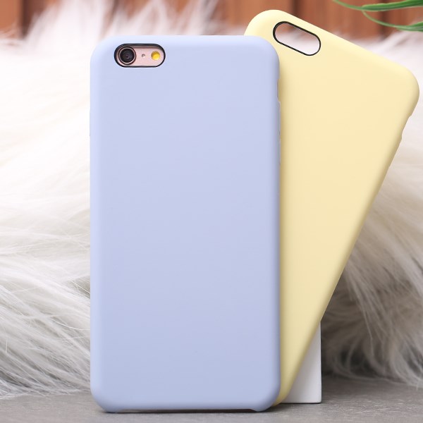 Ốp lưng iPhone 6/6s+ nhựa dẻo LIQUID SILICONE B JM Xanh khói