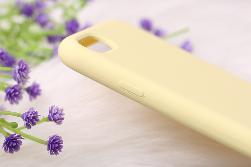 Ốp lưng iPhone 7/8 nhựa dẻo LIQUID SILICONE B JM Vàng dịu