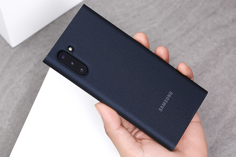 Bao da Samsung Galaxy Note 10 Clear View Đen