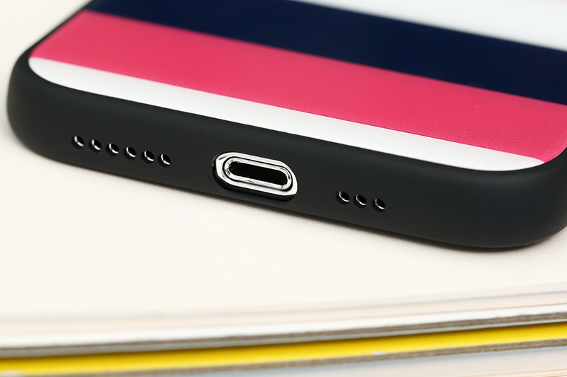 Ốp lưng iPhone 11 Pro Nhựa cứng viền dẻo COSANO SRM447 Sọc đỏ đen