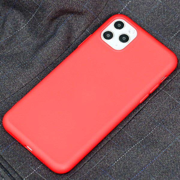 Ốp lưng iPhone 11 Pro Max Nhựa dẻo Silicone Felt COSANO Đỏ