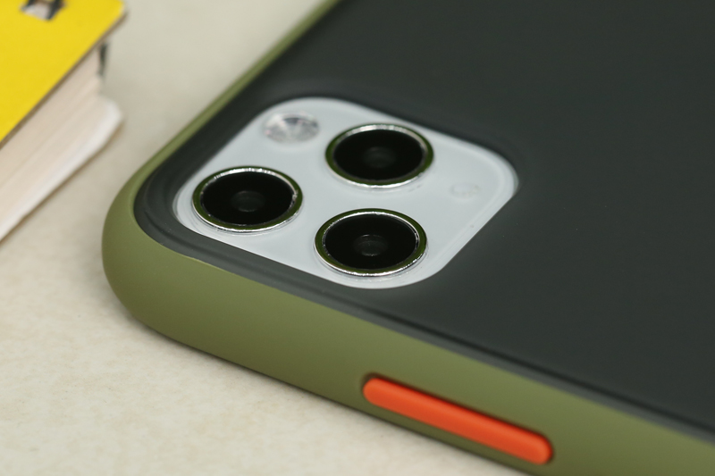 Ốp lưng iPhone 11 Pro nhựa cứng viền dẻo Moral OSMIA Xanh Olive giá tốt