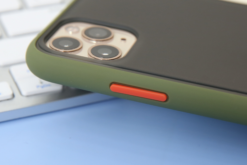 Ốp lưng iPhone 11 Pro Max nhựa cứng viền dẻo Moral OSMIA Xanh Olive