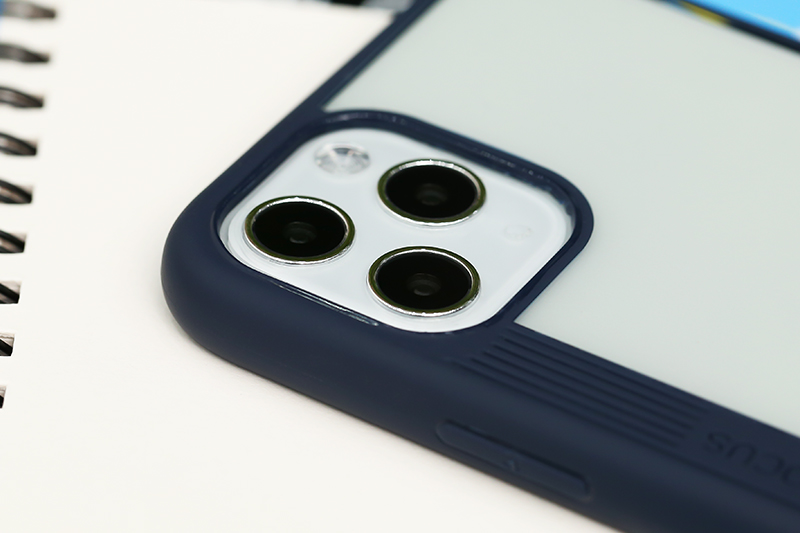 Ốp lưng iPhone 11 Pro Nhựa cứng viền dẻo Pure V JM Navy