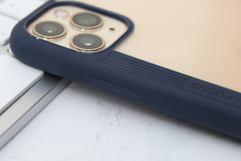 Ốp lưng iPhone 11 Pro Max Nhựa cứng viền dẻo Pure V JM Navy