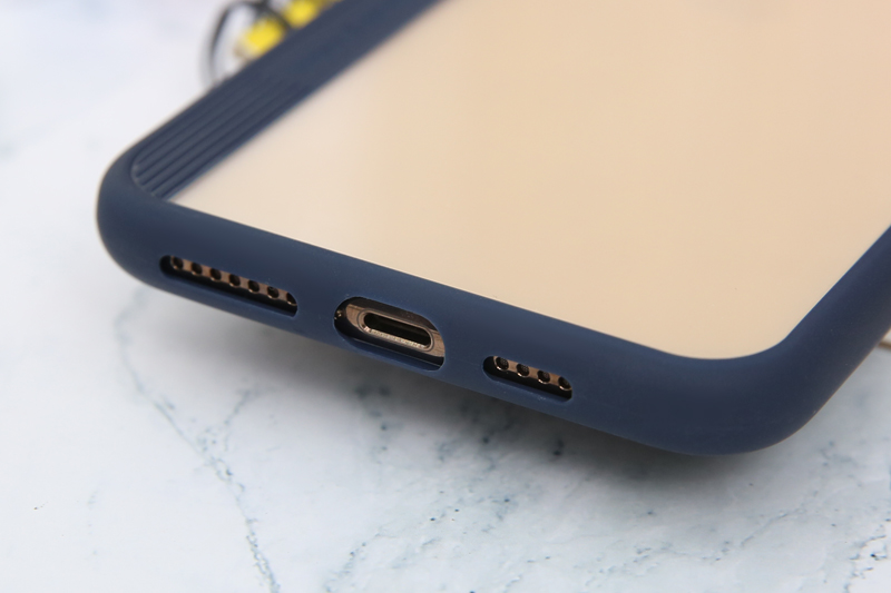 Ốp lưng iPhone 11 Pro Max Nhựa cứng viền dẻo Pure V JM Navy
