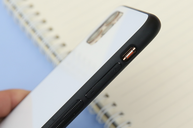 Ốp lưng iPhone 11 Pro Max Nhựa cứng viền dẻo Glass Duo JM Trắng