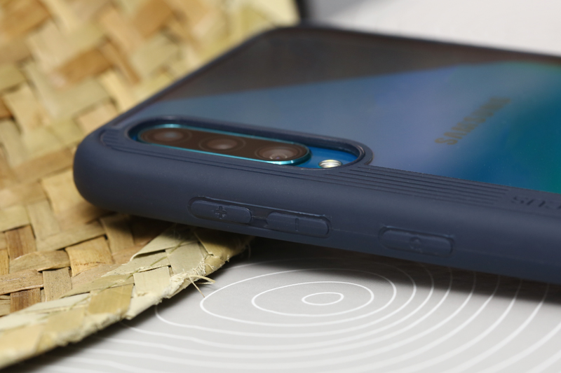 Ốp lưng Galaxy A50/A50s Nhựa cứng viền dẻo Pure V JM Xanh Navy