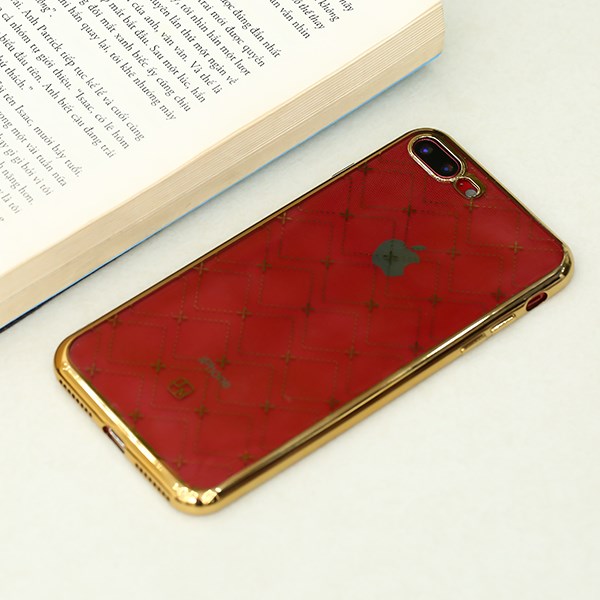 Ốp lưng iPhone 7/8+ nhựa dẻo Electro TPU A JM Gold 1