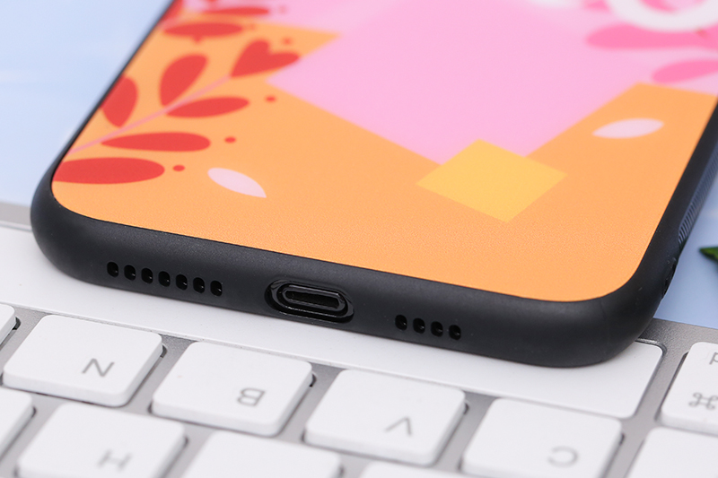 Ốp lưng iPhone XS Max nhựa cứng viền dẻo Tempered glass OSMIA CKAC306 Hello hồng