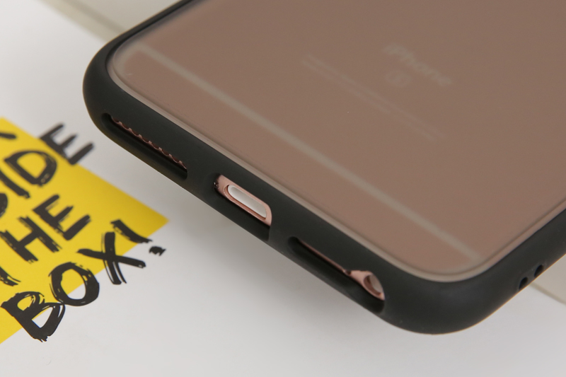 Ốp lưng iPhone 6/6s+ nhựa cứng viền dẻo Slim Kingkong JM Đen đỏ