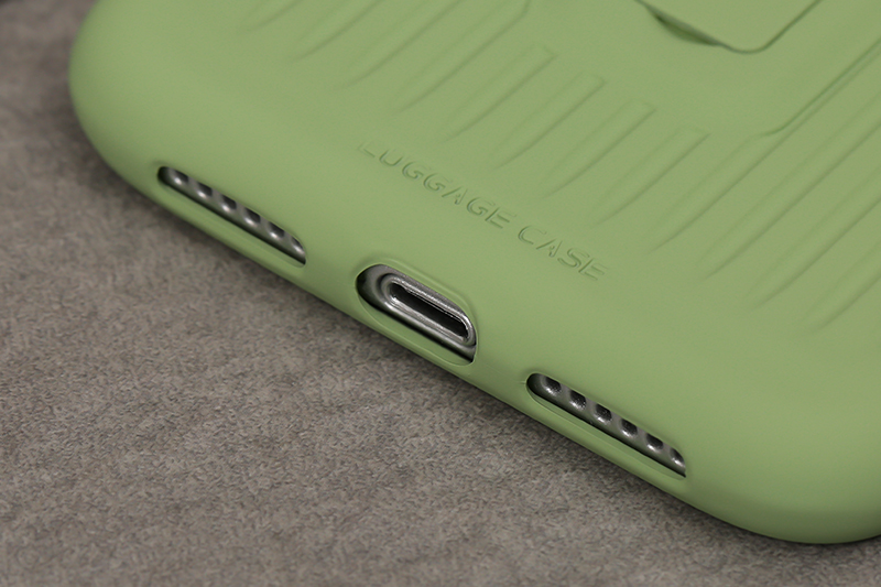 Ốp lưng iPhone 11 Nhựa dẻo Luggage Kick JM Mint