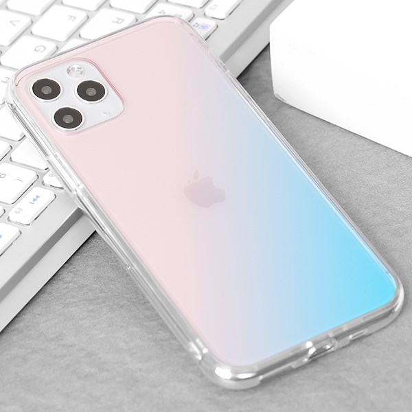 Ốp lưng iPhone 11 Pro nhựa cứng viền dẻo Berty I JM Hồng xanh