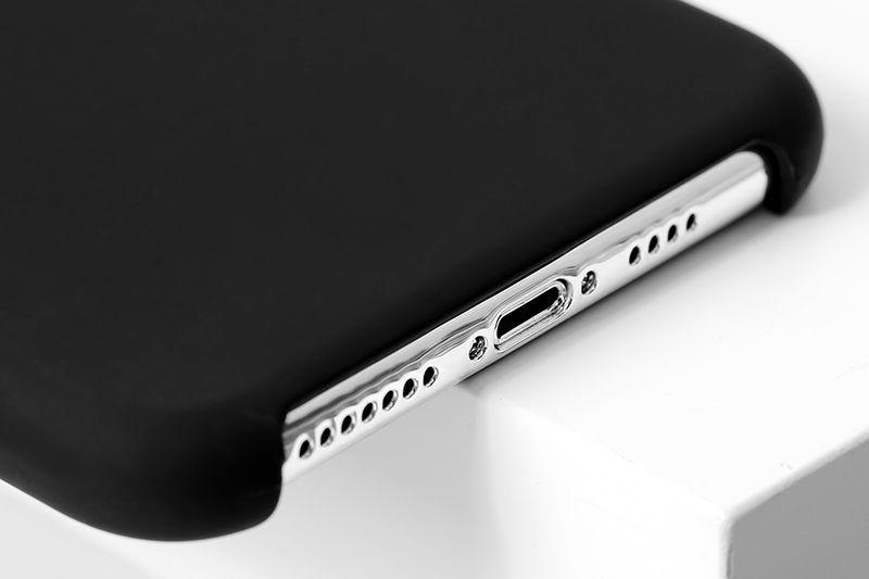Ốp lưng iPhone 11 Pro Max Nhựa dẻo Liquid silicone B JM Đen