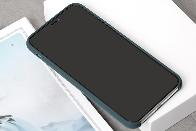 Ốp lưng iPhone 11 Pro Max Nhựa dẻo Liquid silicone B JM Xanh rừng thẳm