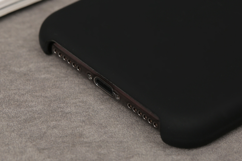 Ốp lưng iPhone X/Xs Nhựa dẻo Liquid silicone B JM Đen