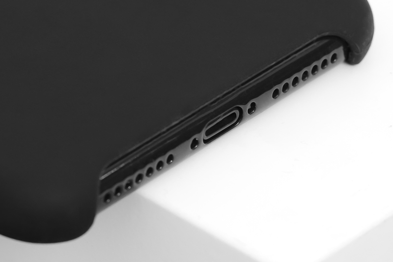 Ốp lưng iPhone Xs Max Nhựa dẻo Liquid silicone B JM Đen