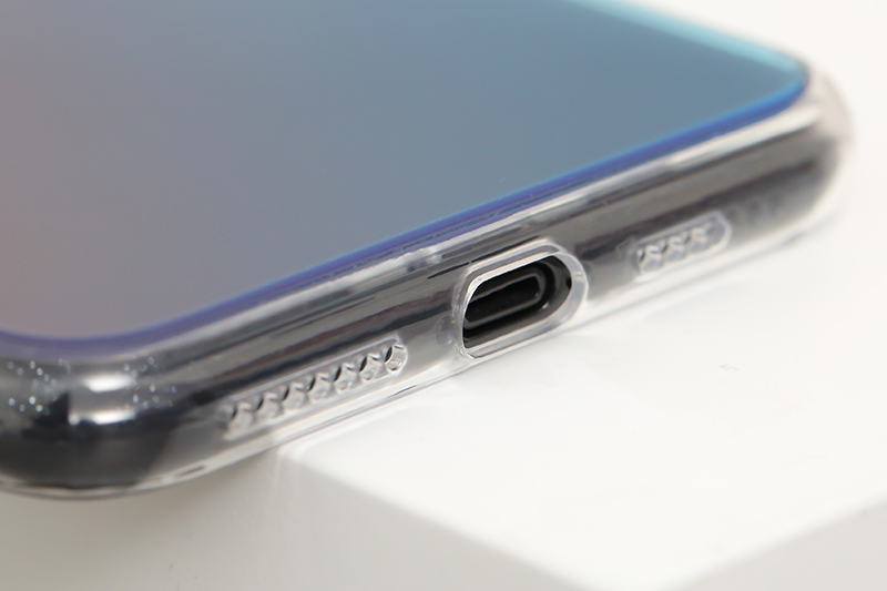 Ốp lưng iPhone Xs Max nhựa cứng viền dẻo Berty I JM Hồng xanh
