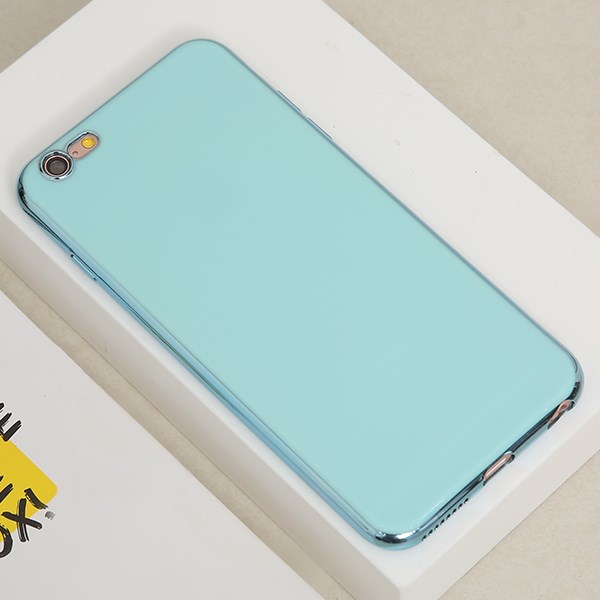 Ốp lưng iPhone 6+/6s+ nhựa dẻo Color TPU electropate OSMIA Xanh Nhạt