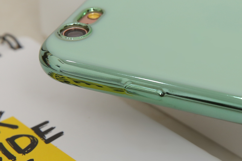 Ốp lưng iPhone 6/6s+ nhựa dẻo Color TPU electropate OSMIA Bạc Hà