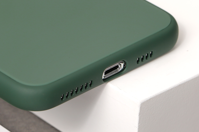 Ốp lưng iPhone 11 Pro Max nhựa cứng viền dẻo Tempered Glass silk OSMIA Xanh Bóng Đêm