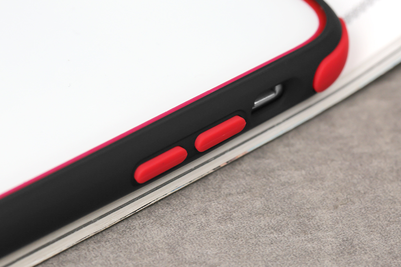 Ốp lưng iPhone 11 nhựa cứng viền dẻo SYLLAB JM Đen đỏ