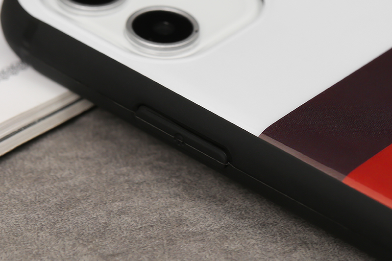 Ốp lưng iPhone 11 nhựa dẻo IMD Printing JM Trắng xanh đỏ