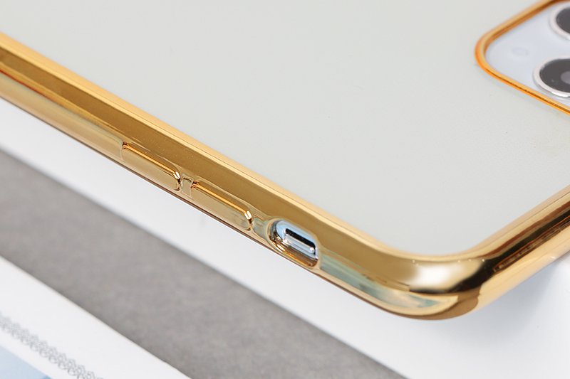 Ốp lưng iPhone 11 Pro Max nhựa dẻo Electro Tpu Pattern JM Gold