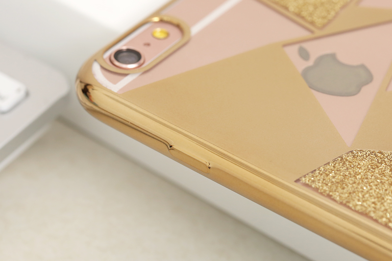 Ốp lưng iPhone 6/6S+ nhựa dẻo Geometry OSMIA Gold