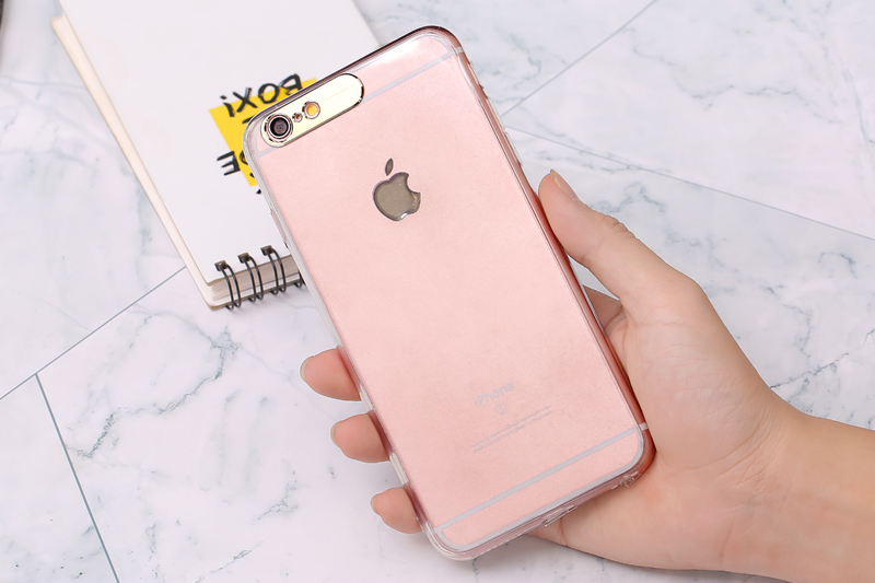 Ốp lưng iPhone 6/6S+ Nhựa cứng viền dẻo Metalic MEEKER Gold chính hãng