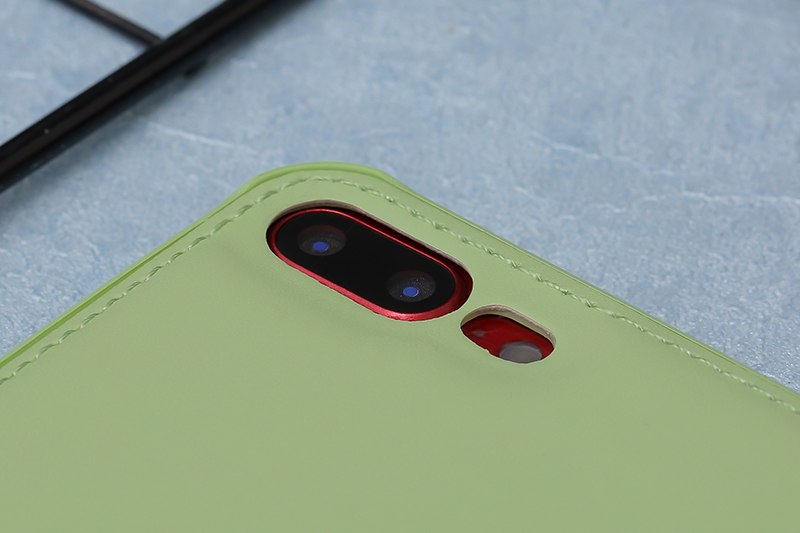 Ốp lưng iPhone 7 Plus/ 8 Plus nhựa cứng viền dẻo PU Candy OSMIA Bạc Hà